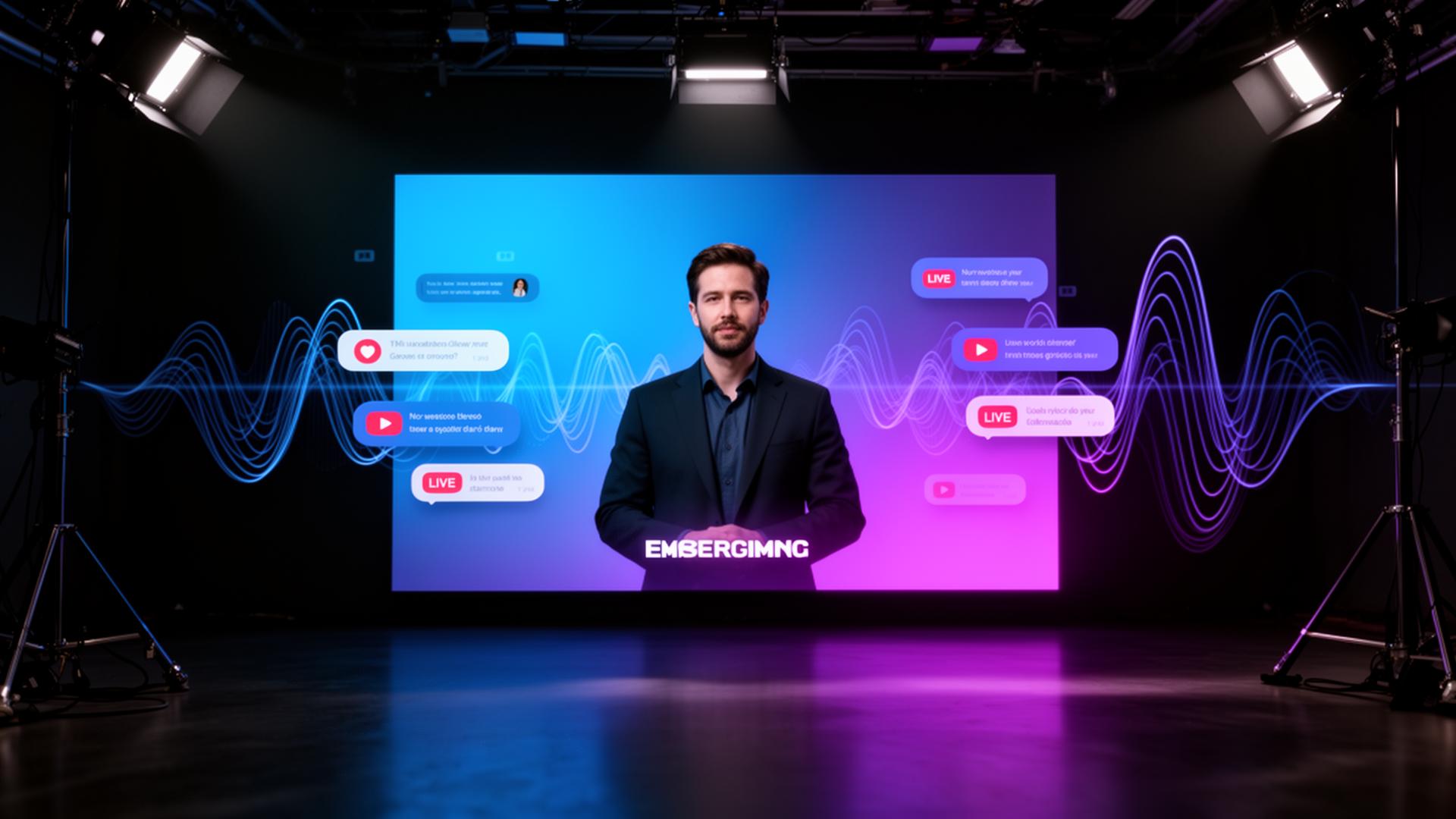 StreamCast live webinar studio with audience chat